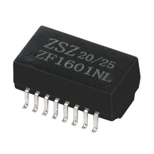 XFMRS XF-LCZ3A1CB Compatible ZhuSun Jack 10/100 Base-T Low Profile Ethernet Magnetics Transformer Single Port SMD