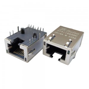 RJMG201821130ER 1×1 Single Port Low Profile Through Hole 1000 Base-T RJ45 Connector GIGABIT SINK